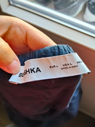 Pantalones de lino azul