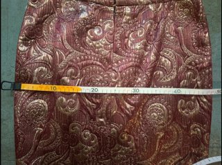 Traje 2 Piezas Alta Costura Dorado y Rojo