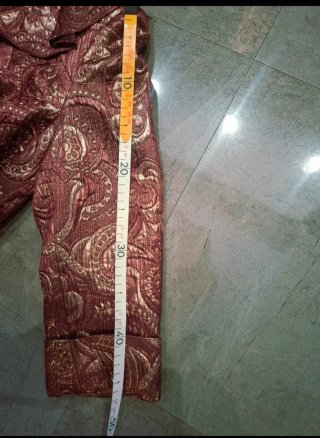Traje 2 Piezas Alta Costura Dorado y Rojo