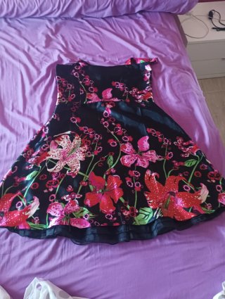 Vestido fiesta estampado floral