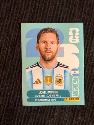Cromo Messi Panini Mundial 2026