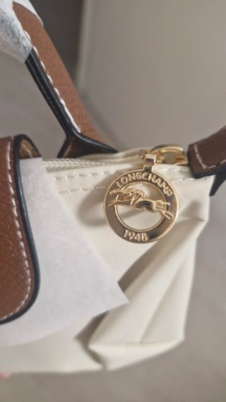 Bolso Longchamp Mini Beige y Marrón