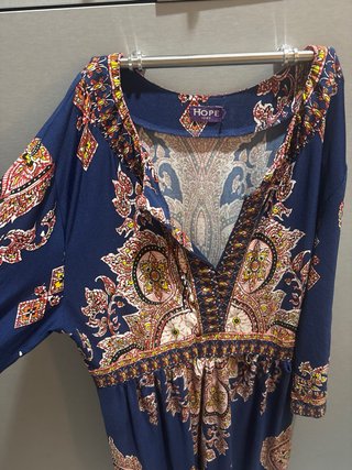 Vestido HOPE azul multicolor