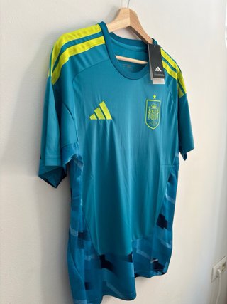 Camiseta España Portero Azul Talla L