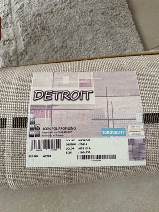 Alfombra Leroy Merlin Detroit Gris/Morado