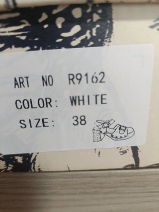 Sandalias de tacón ALTA MODA blancas y marrones