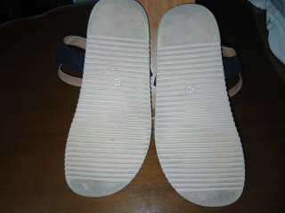 Sandalias Senda Planas Beige y Negras
