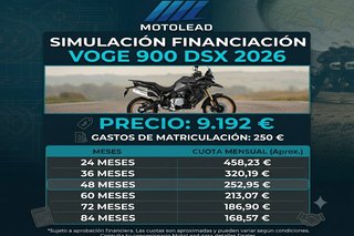 VOGE 900 DSX 2026 Adventure Desde 168,57€ al mes