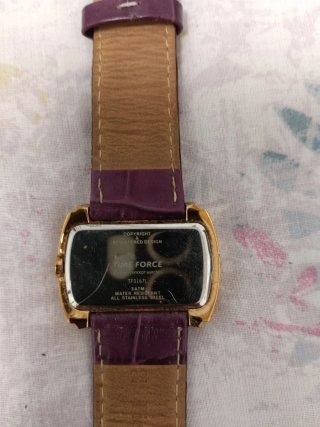 Reloj Time Force Mujer Dorado Correa Morada