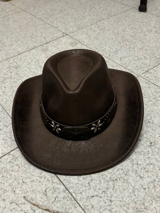Cappello da cowboy marrone