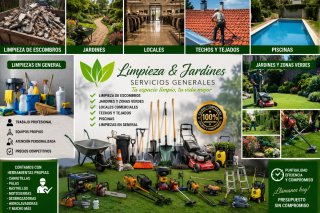 Servicios de Limpieza y Jardinería ,trasteros