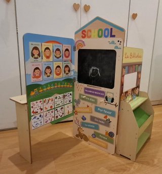 Juego Escuela y biblioteca Infantil Educativo
