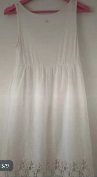 Vestito Estivo Pizzo Bianco