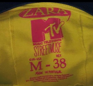 T-shirt Zara x MTV, tg M