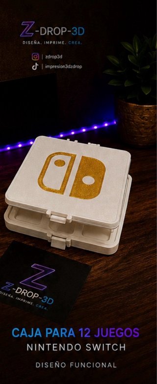 Scatola per 12 giochi Nintendo Switch