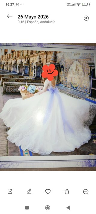 Traje de Comunión Blanco y Lila