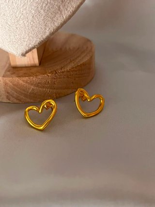 Conjunto Joyería Corazón Dorado
