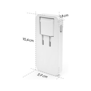 Hama cargador rápido 65W USB-C/A blanco