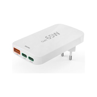 Hama cargador rápido 65W USB-C/A blanco