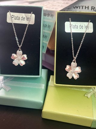 Colgante Flor Plata de Ley