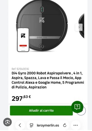 Robot Aspirador GYRO 2000 Di4