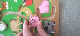 2 Puzzles de Madera Encajables Granja