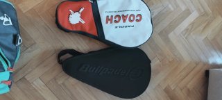 Zaino da padel Black Crown verde + 4 racchette