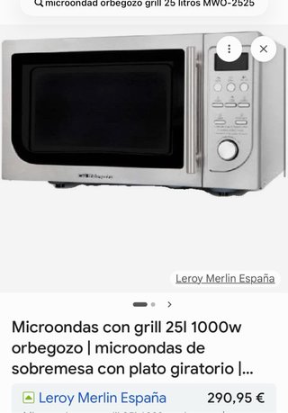 Microondas Acero Inoxidable