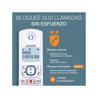 Telefono cordless Alcatel F530 con vivavoce