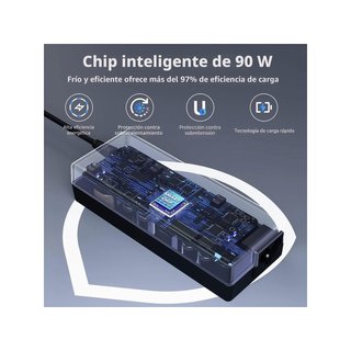 Cargador portátil universal 90W con 15 conectores