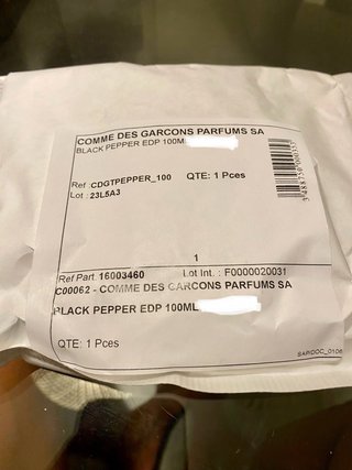 COMME des GARCONS Blackpepper Perfume
