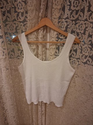Camiseta tirantes blanca talla L
