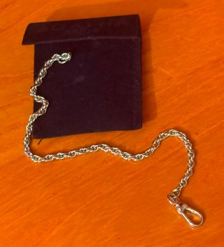 Pulsera plata Agatha Paris Cadena Cadena cuerda