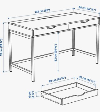 Escritorio IKEA ALEX Blanco