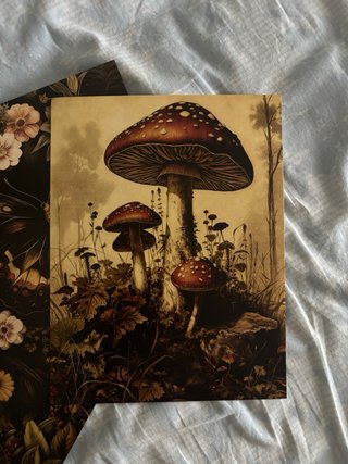Poster Stile Epico Fantasy Floreale