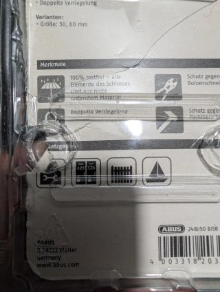 Candado ABUS Diskus Marine 24/50