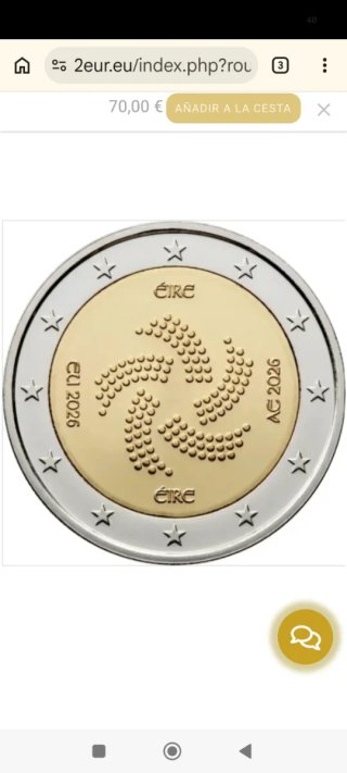 Rollo 2€ Irlanda 2026 PREVENTA
