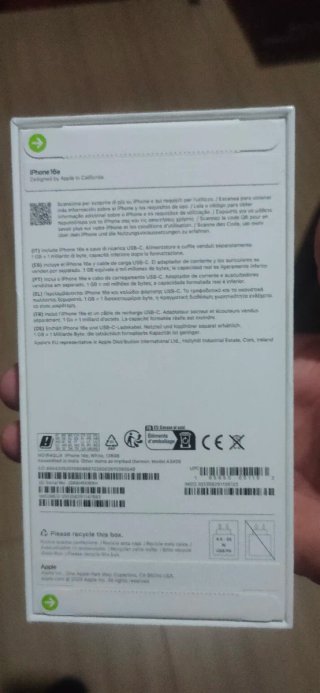 iPhone 16e precintado con garantía.
