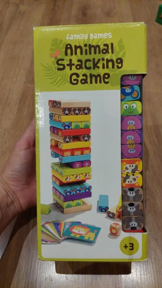 Juego estilo jenga de animales para niños
