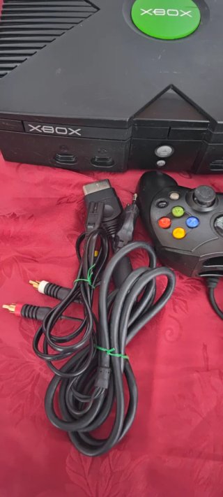 Xbox Original Microsoft Negra y Verde