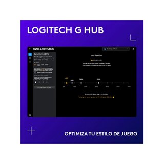 Logitech G203 LIGHTSYNC ratón gaming rgb