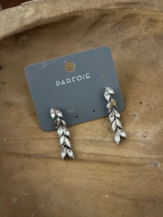 Pendientes Parfois Hojas Plata