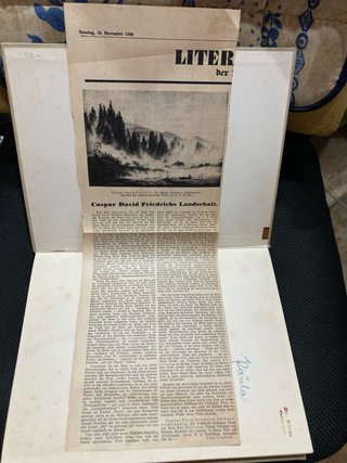 libro di arte tedesco su Caspar David Friedrich