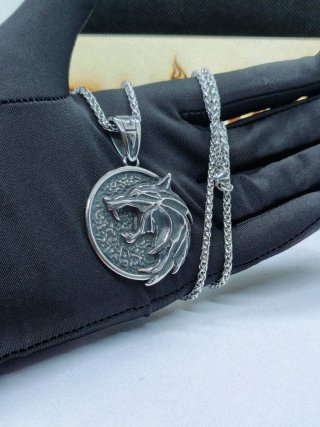Colar Prata Lobo