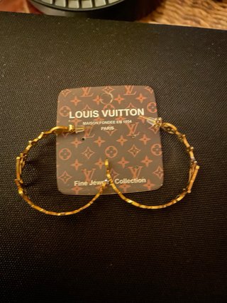 Orecchini Louis Vuitton dorati