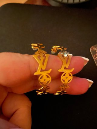Orecchini Louis Vuitton dorati
