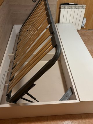 Cama de 90 canapé con almacenaje y puertas