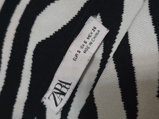 Vestido Cebra Zara Talla S