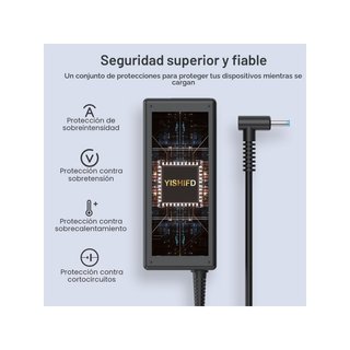 Cargador portátil HP 45W HSTNN-CA40 19.5V 4.5x3mm