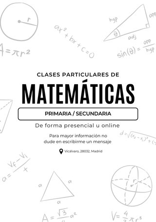 Clases particulares de matemáticas y economía